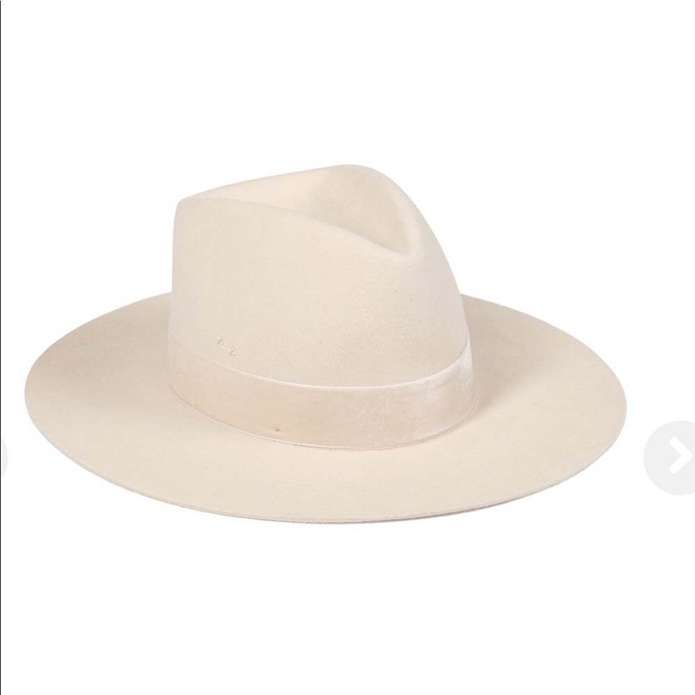 Lack Of Color Wide Brim Fedora Hat in Cream